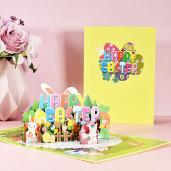 Happy Easter Day Pop Up Card, 2 of 5