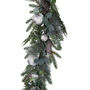 Four Foot Pinecone , Fir And Bauble Christmas Garland, thumbnail 1 of 2