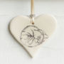 Sketched Cat Hanging Hearts, thumbnail 4 of 8