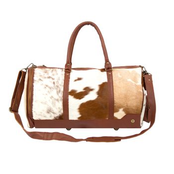 Columbus Weekender In Brown And White Pony Hair, 2 of 8