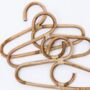 Curved Baby And Kids Rattan Hanger Set Of Three, thumbnail 2 of 6
