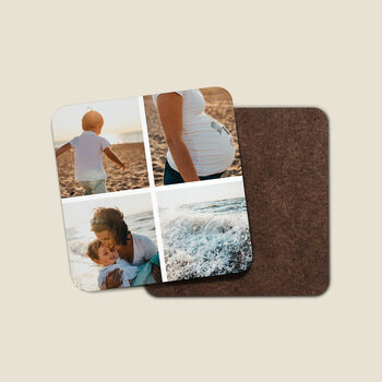 Set Of Four Personalised Photo Montage Coasters, 4 of 4