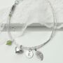 Personalised Sterling Silver And Gemstone Bracelet, thumbnail 1 of 5