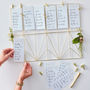 Gold Wire Wedding Table Planner Kit, thumbnail 1 of 3