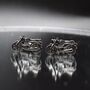 Motorcycle Cufflinks Gift For Men Black Stainless Steel Motor Gift, thumbnail 5 of 5