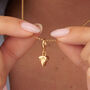 Cheese Slice Charm Necklace, Sterling Silver Or Gold Plated, thumbnail 1 of 10