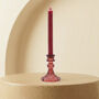 Vintage Colourful Glass Candle Holder Home Decor Gift, thumbnail 3 of 7