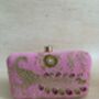Peacock Pink Clutch Bag, thumbnail 2 of 10