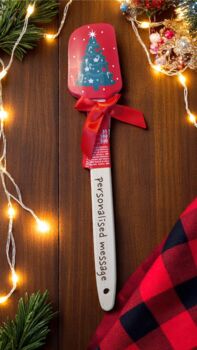 Personalised Christmas Silicone Spatula Festive Baking, 3 of 8