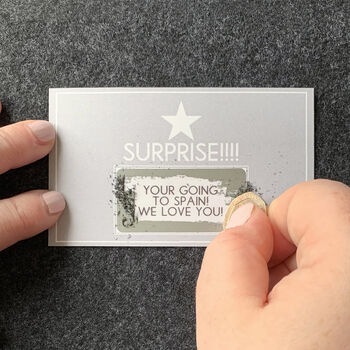 Design Your Own Personalised Message Scratchcard, 2 of 5