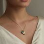 Turquoise Gemstone Personalized Charm Locket, thumbnail 2 of 12