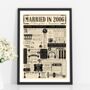 2006 Personalised 19th Bronze Wedding Anniversary Poster, thumbnail 4 of 8