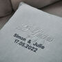 Personalised Silver Anniversary Embroidered Cushion, thumbnail 8 of 10