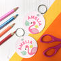 Personalised Pencil Case With Tropical Flamingo Design, thumbnail 2 of 9