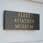 Personalised House Sign With Raised Gold Lettering, thumbnail 1 of 8