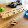 Personalised Dog Lead Hook Holder Happiness Is A Long Walk With, thumbnail 3 of 5