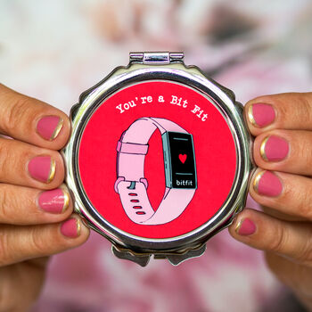 'You're A Bitfit' Compact Mirror Gift, 3 of 5