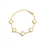 Clover Bracelet Gold/White, thumbnail 1 of 4