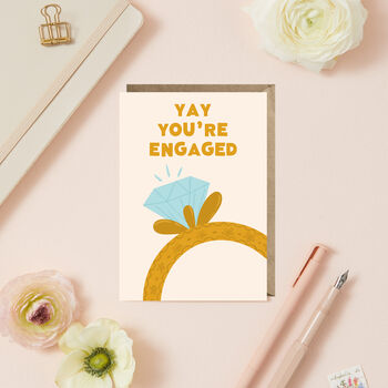 Yay You're Engaged | Engagement Card | Congratulations, 2 of 4