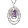 Amethyst 925 Sterling Silver Statement Necklace, thumbnail 3 of 4