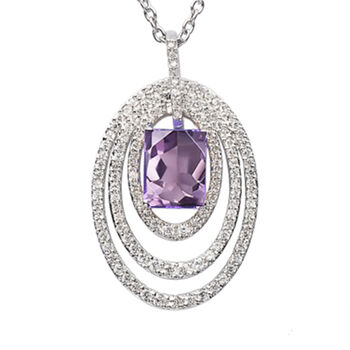 Amethyst 925 Sterling Silver Statement Necklace, 3 of 4