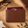 Personalised Pebble Grain Leather Passport Sleeve, thumbnail 1 of 7