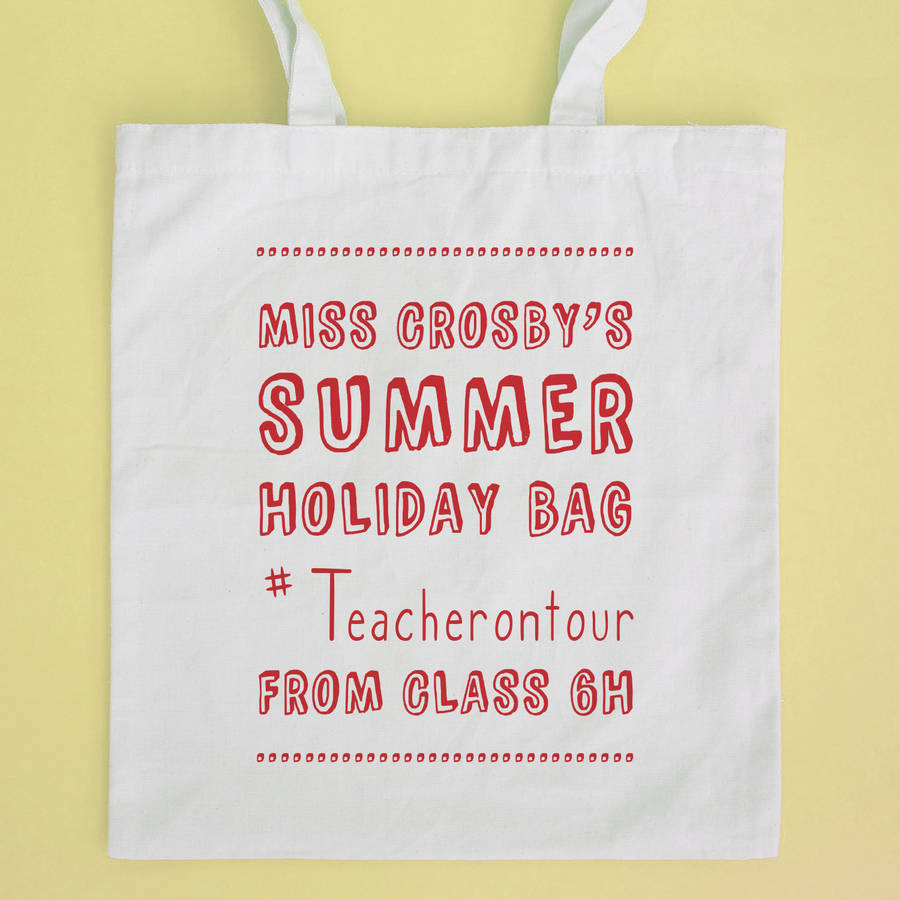 Hashtag Personalised Teacher Tote Bag By So Close