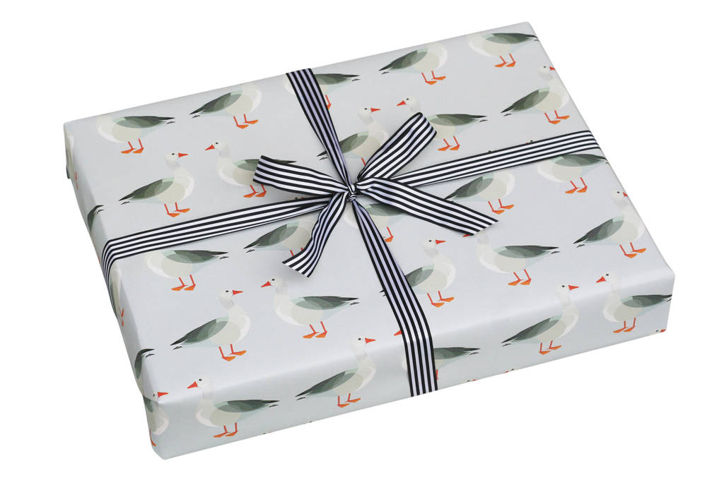 geese christmas wrapping paper by nancy & betty studio | notonthehighstreet.com