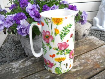 Large China Jug In Meadow Flowers Design, 6 of 8