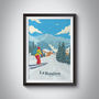 La Rosière Ski Resort France Travel Poster Art Print, thumbnail 1 of 8