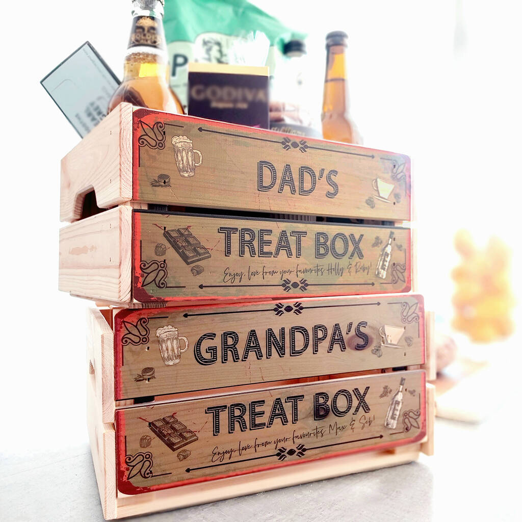 Personalised 'Treat Box' Crate, 1 of 2