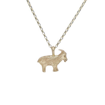 9ct Gold Goat Necklace, 2 of 5