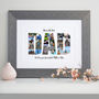 Personalised Photos Inside Dad Word Art, thumbnail 6 of 10