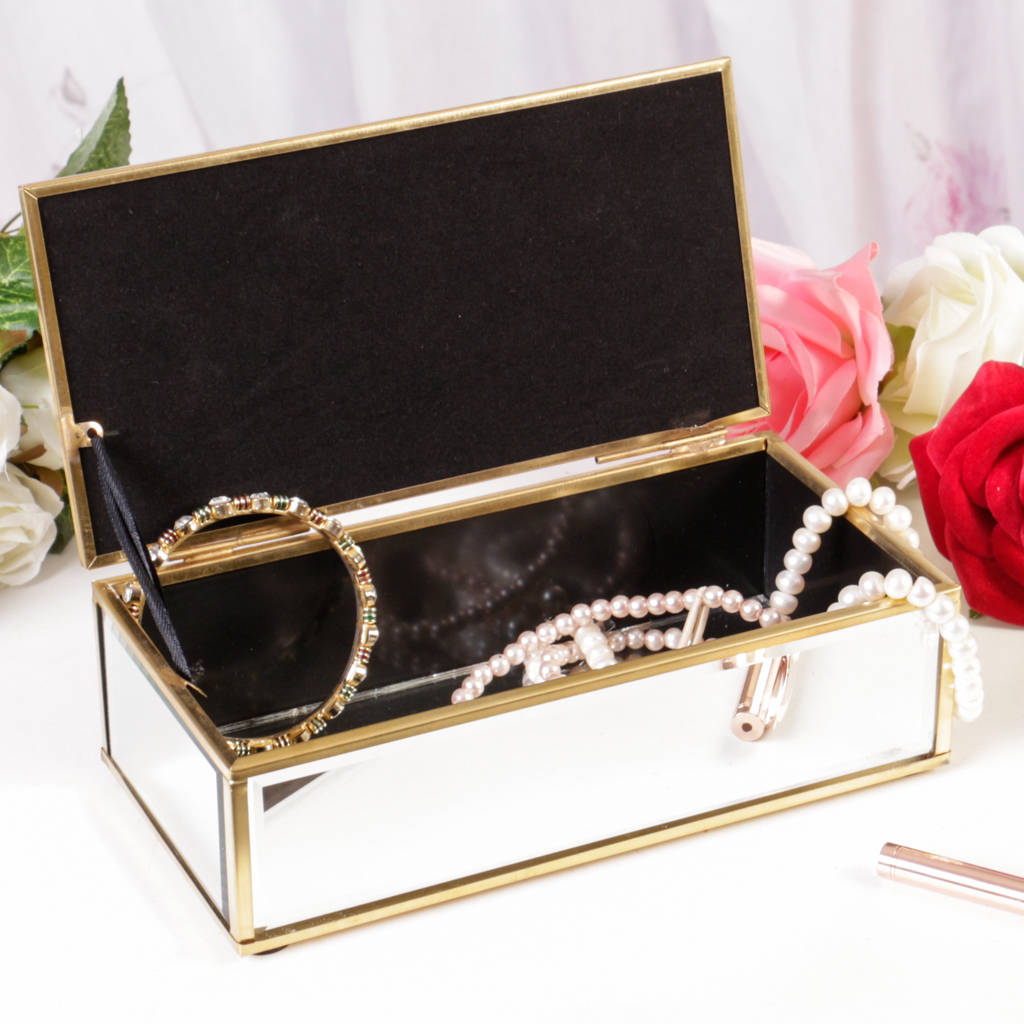 copper mirrored jewellery box by dibor