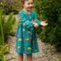 Dinosaur Dress For Girls | Certified Organic Cotton, thumbnail 5 of 10