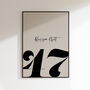 Personalised House Number And Street Name Print, thumbnail 1 of 7
