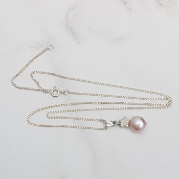 Pink Pearl Pendant And Earrings Set, 8 of 12