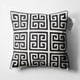 Black Cushion Cover With Geometric Pattern, thumbnail 5 of 7