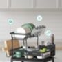 Dish Drying Rack Rotating Spout Dish Drainer, thumbnail 6 of 8