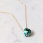 Turquoise Teardrop December Birthstone Necklace, thumbnail 2 of 7