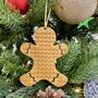 Lego Compatible Christmas Gingerbread Decoration, thumbnail 1 of 4