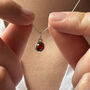 Birthstone Charm Necklace Sterling Silver, thumbnail 4 of 9