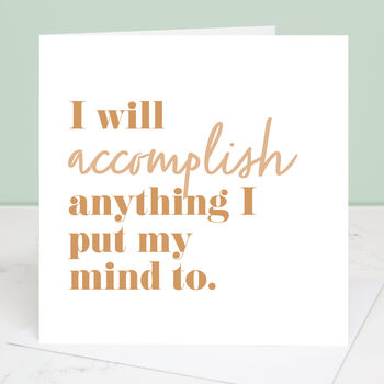 I Will Accomplish Anything Print With Optional Frame, 2 of 2