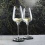 Personalised Mr And Mr Wedding Wine Glasses, thumbnail 5 of 6