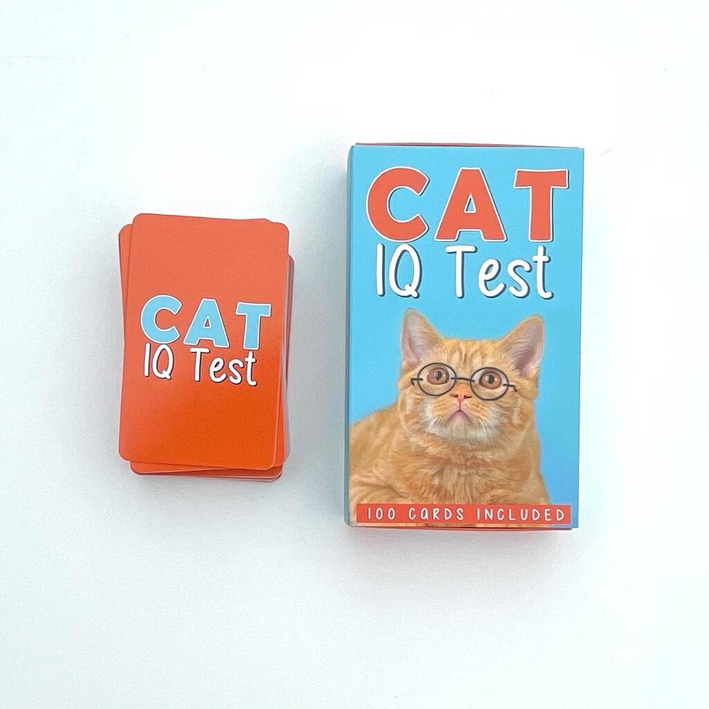100 Cat I.Q. Test Cards, 1 of 2