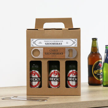 Personalised Beer Gift Box With Bar Blade, 5 of 12
