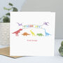 Personalised Thank You Cards With Dinosaurs, thumbnail 1 of 4