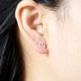 Silver Heart Stud Earrings, thumbnail 5 of 8