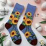 Novelty Fun Socks Size Five To Nine ~ Sunflowers, thumbnail 2 of 5
