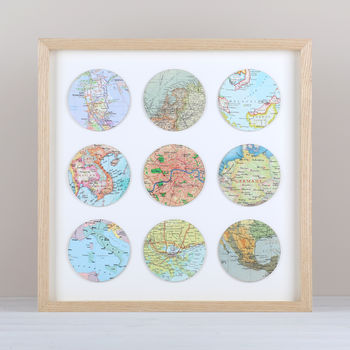 Nine Map Location Circles Print, 7 of 7
